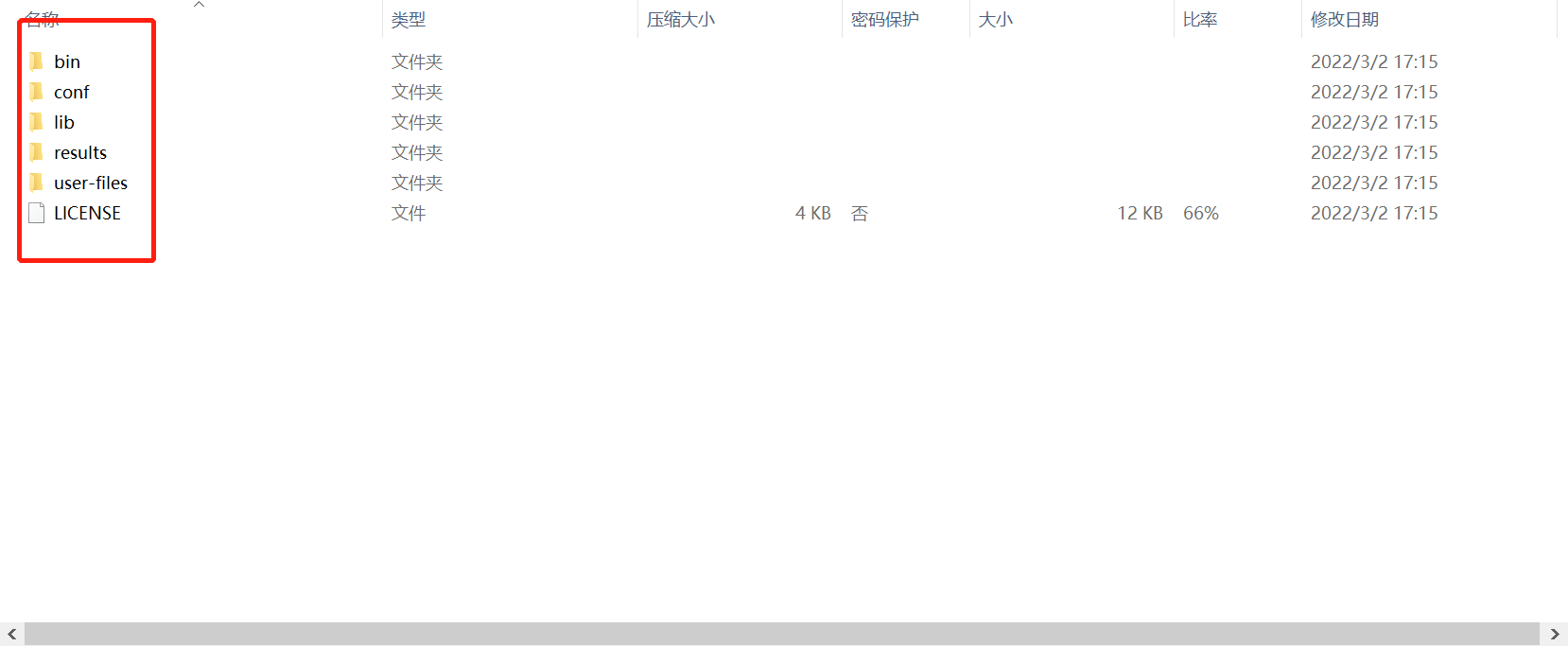 目录结构